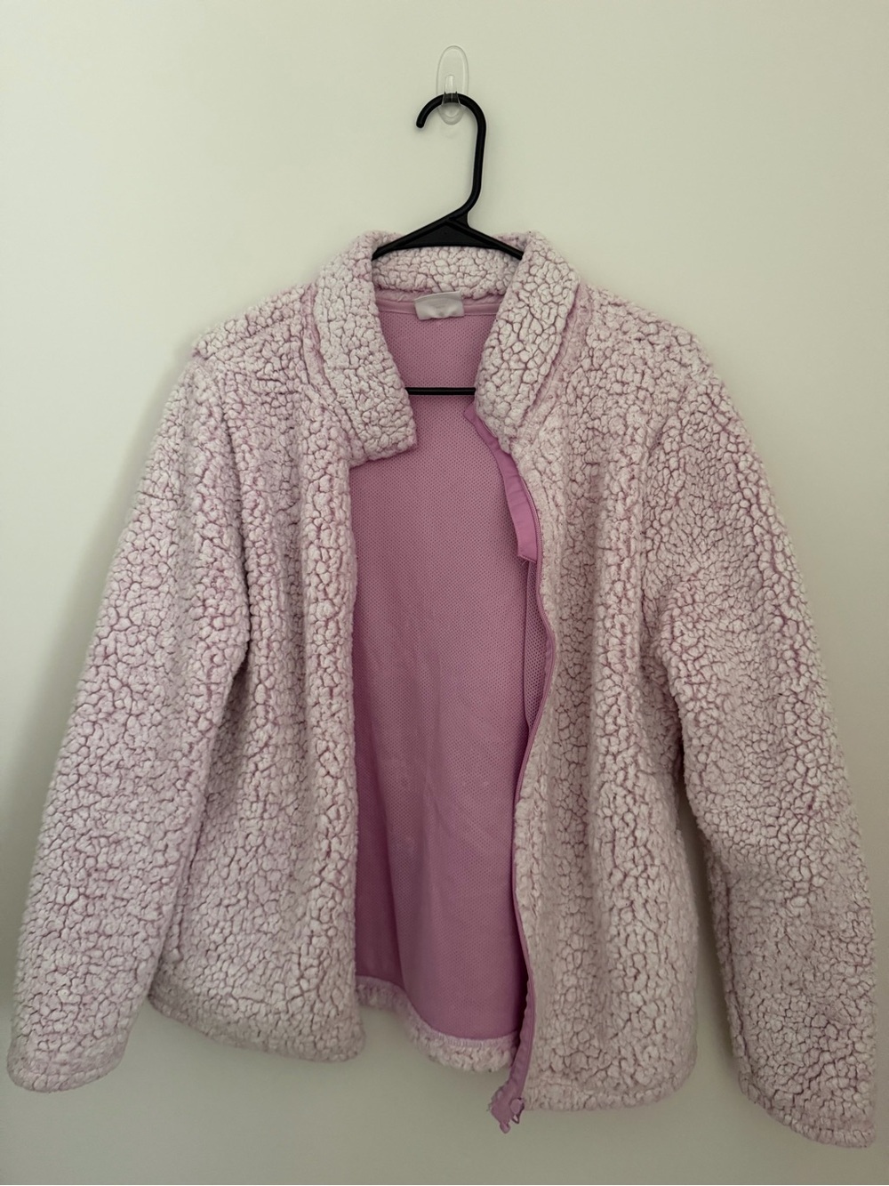 EMILY B - Light Pink Sherpa Jacket - Women’s Size Large